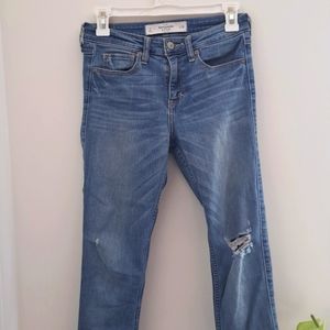 Abercrombie & Fitch Distresses Denim Skonny Jeans Size 2/26